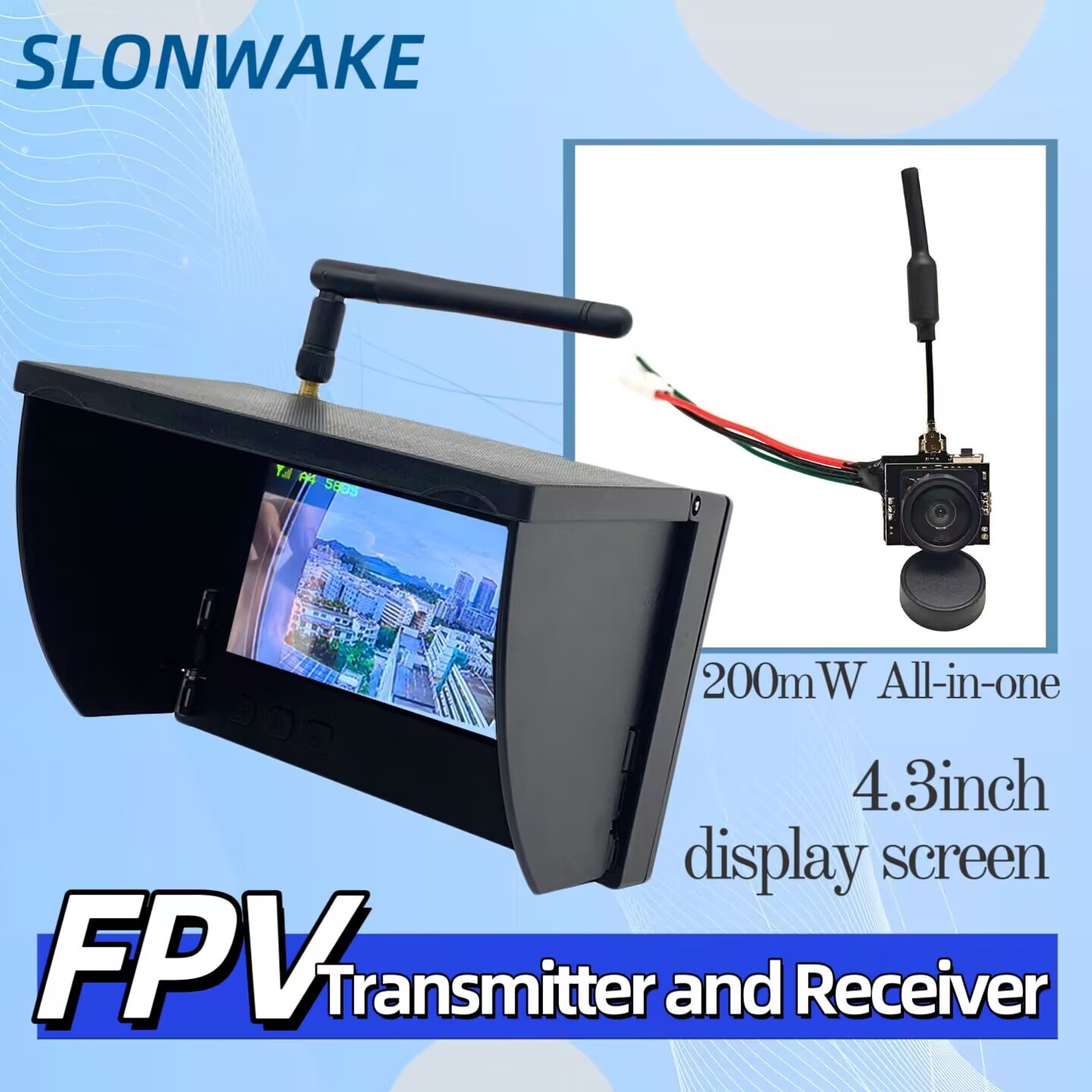 Drone Racing Camera - SLONWAKE 5.8G Analog Video Transmission Camera