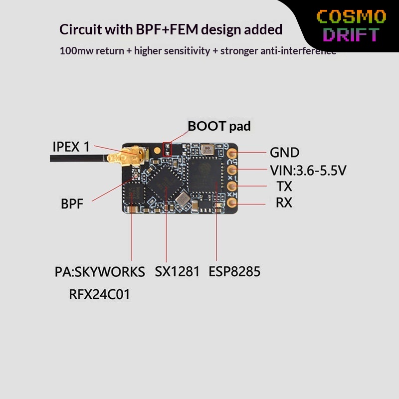 Drone Racing Receiver - Hot BAYCK Expresslrs Elrs Receiver 2