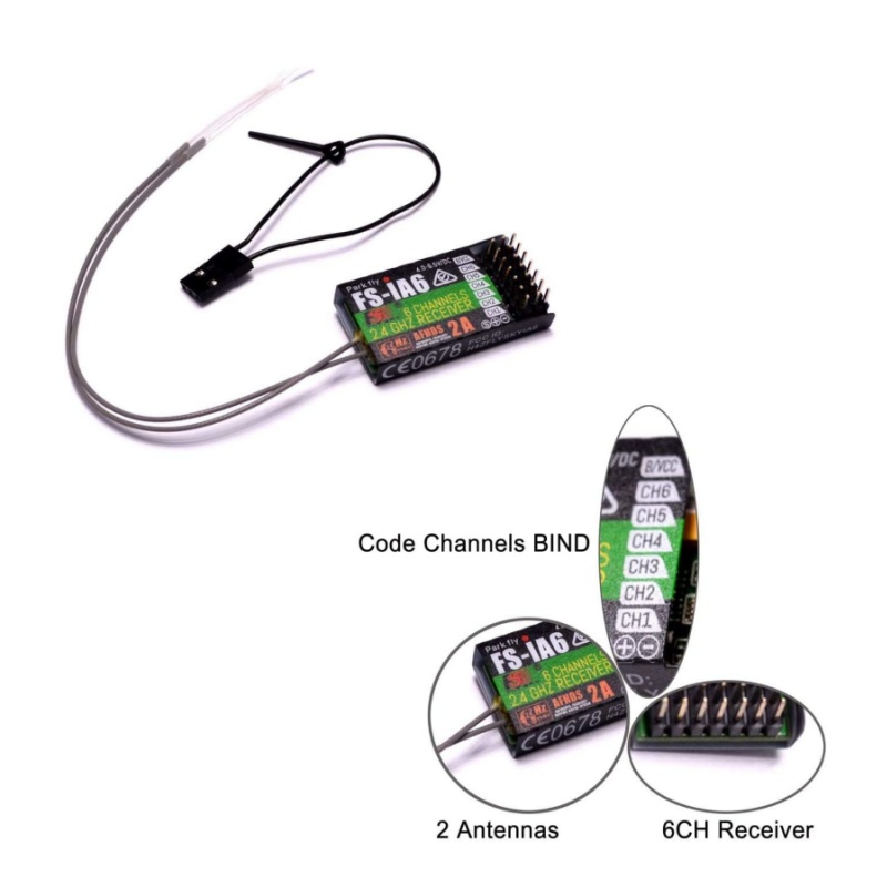 Flysky FS-IA6 Receiver 6CH Dua - Drone Racing Battery ulasan dan harga