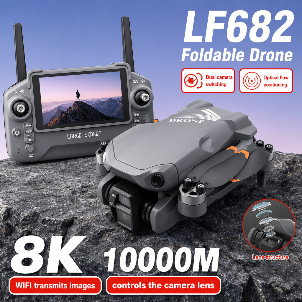 Aerial Photo LF682 Drone 8K HD - Drone Racing Camera ulasan dan harga