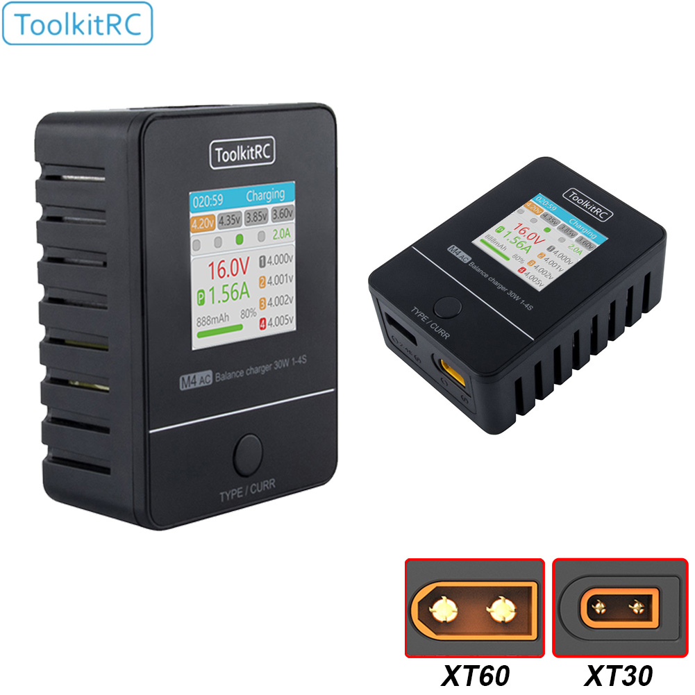 ToolkitRC M4AC 30W LiPO LiFE L - Drone Racing Charger ulasan dan harga