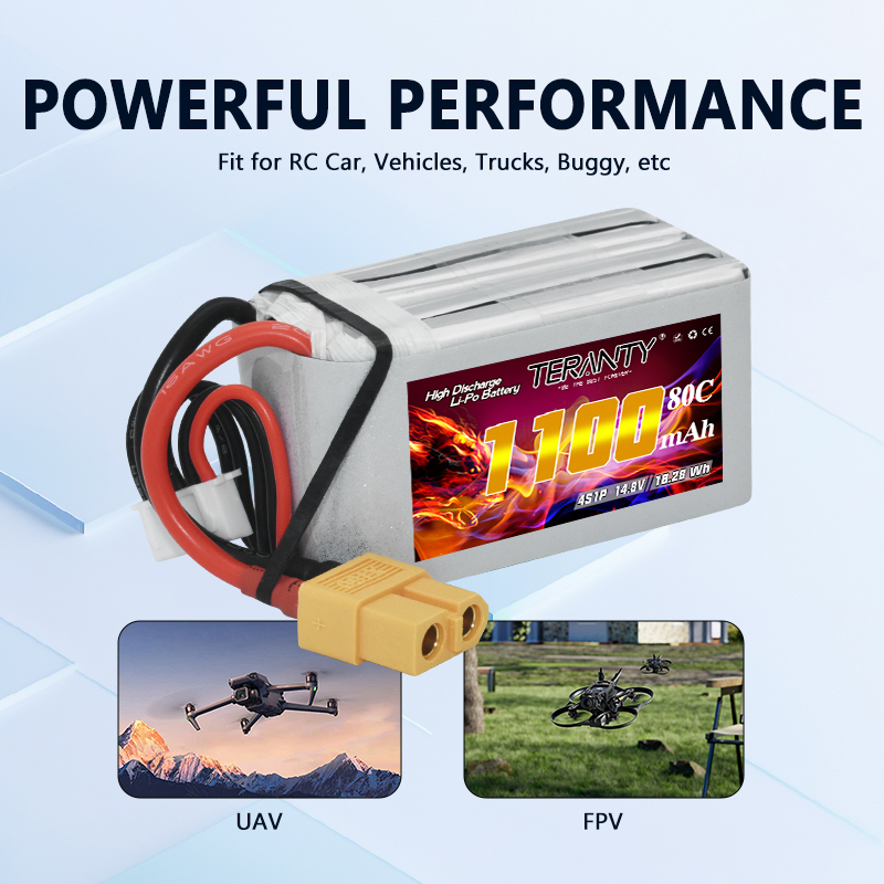 TERANTY 4S 1100mAh 80C/160C Li - Drone Racing Battery ulasan dan harga