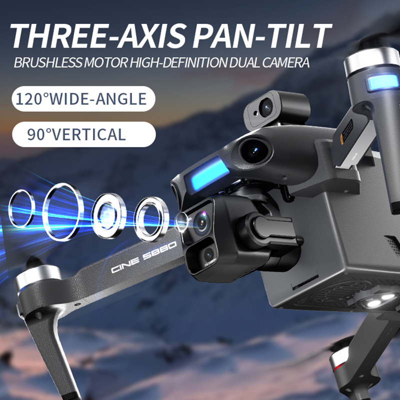 2026 New 8K Dual Camera Drone  - Drone Racing Camera ulasan dan harga