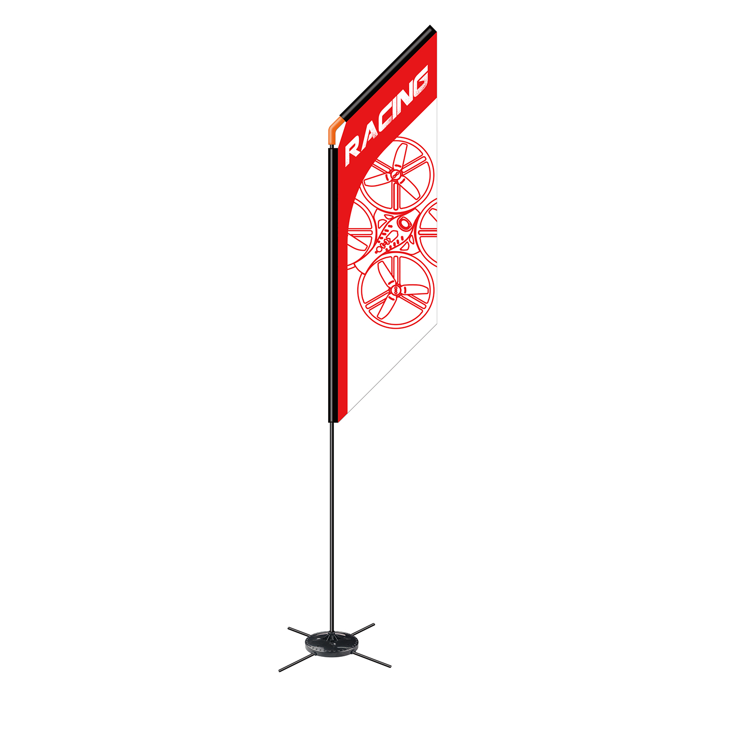 560mm FPV Racer Flag Drone Qua - Drone Racing Gate ulasan dan harga