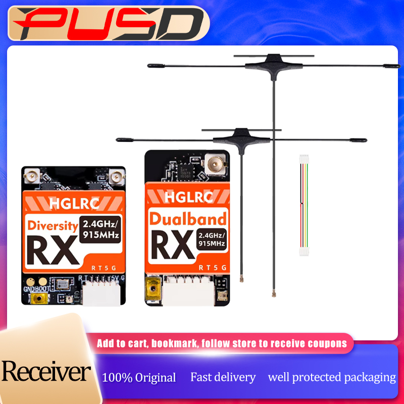 HGLRC Dual-band True Diversity - Drone Racing Receiver ulasan dan harga