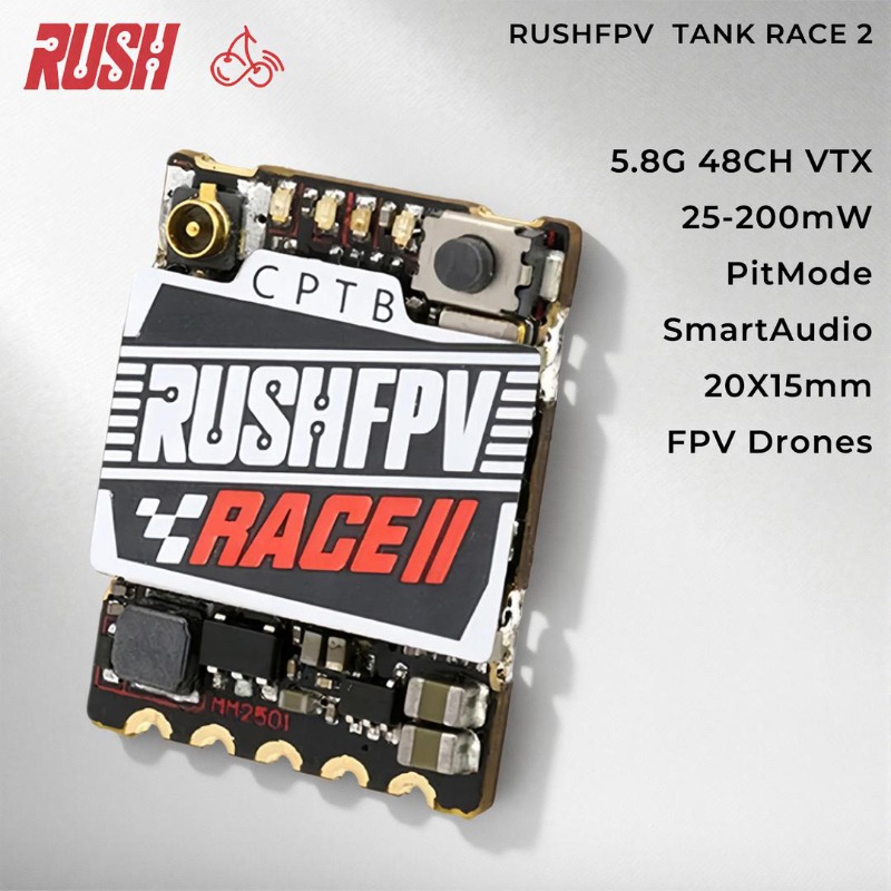 RushFPV 5.8GHz FPV VTX 48CH 25 - Drone Racing Vtx ulasan dan harga
