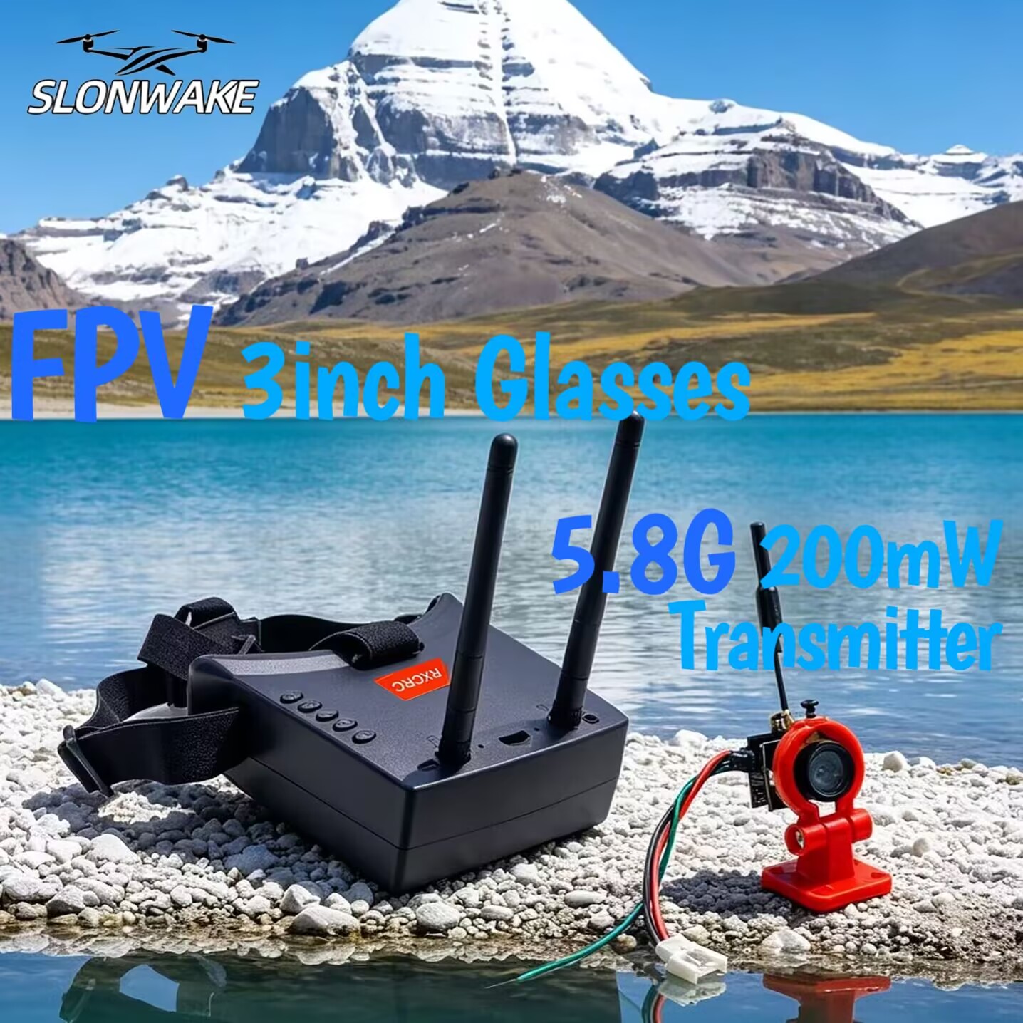 SLONWAKE 5.8G Analog VTX Trans - Drone Racing Vtx ulasan dan harga