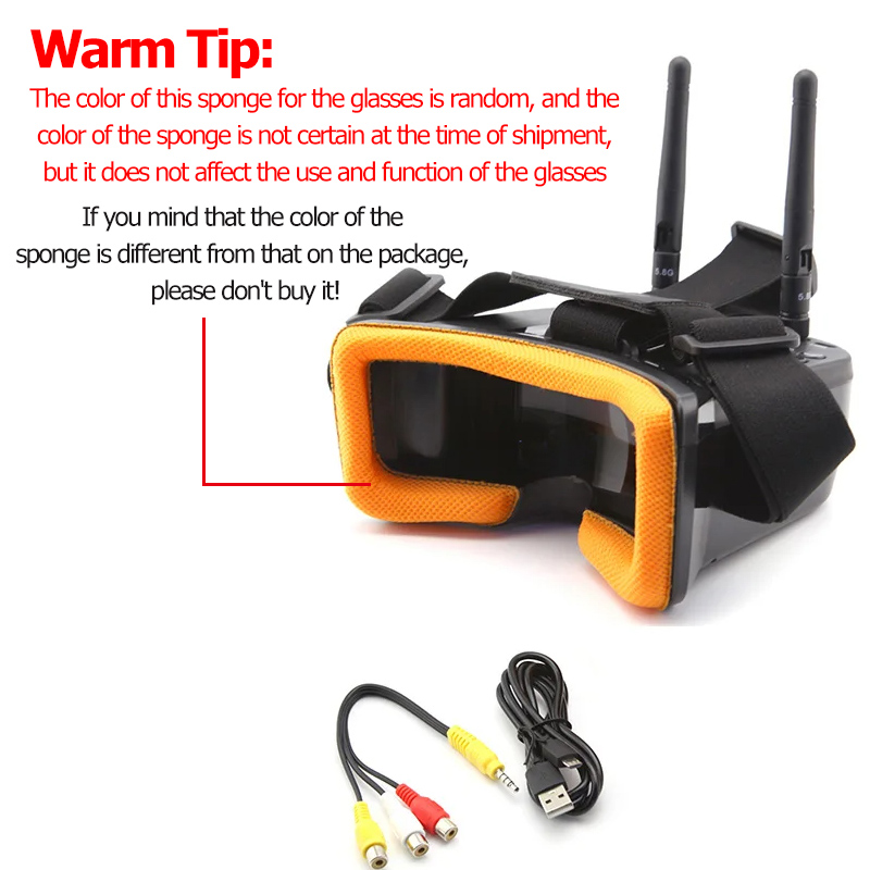 VR009 FPV Video Goggles 3Inch  - Drone Racing Goggles ulasan dan harga